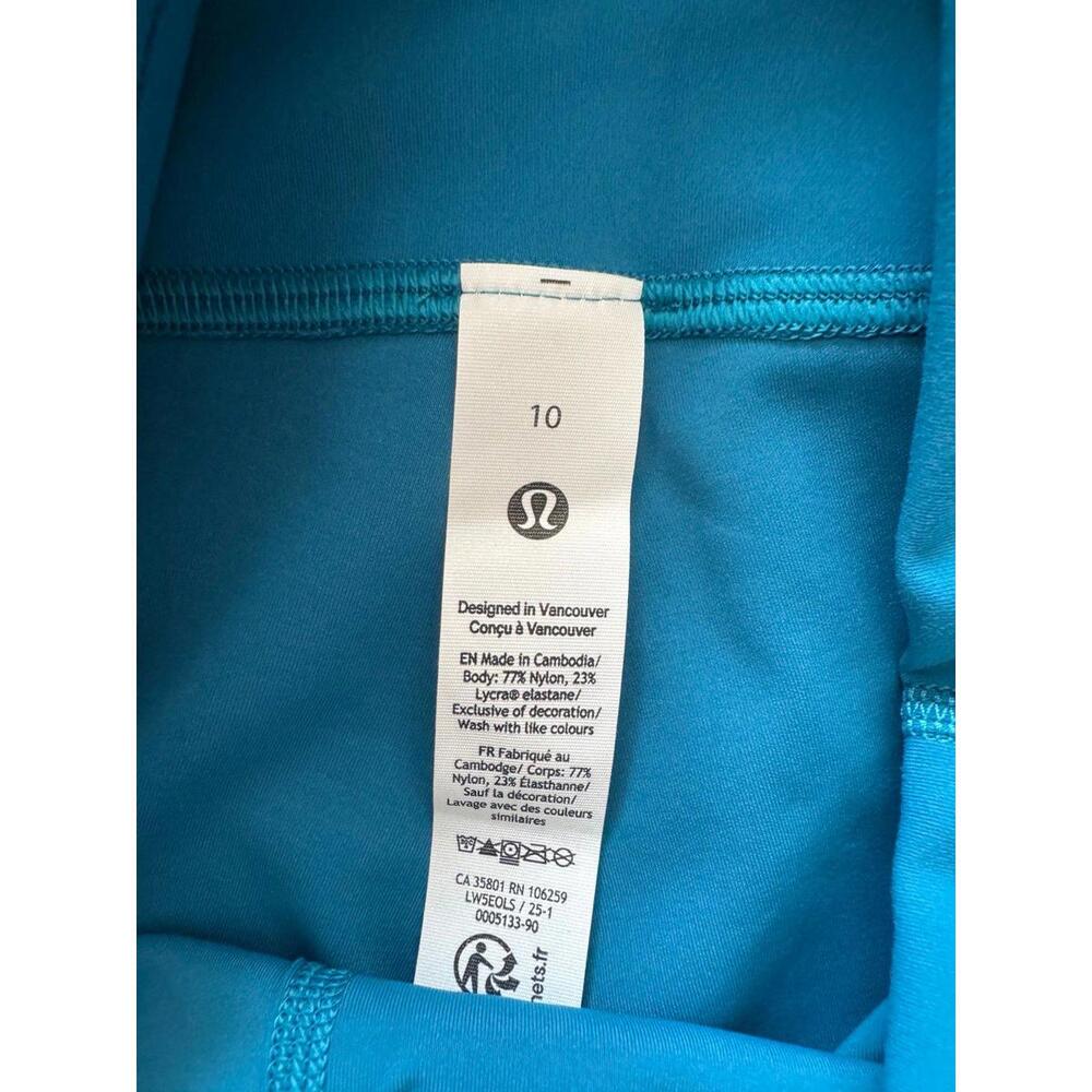Lululemon Wunder Train High Rise 28” Hawaiian Blue Size 10 NWT - Picture 6 of 7